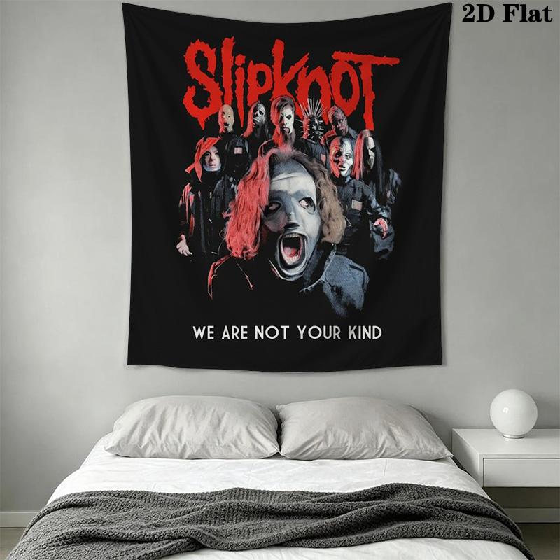 Slipknot Band'S Energy Unleashed Tapestry Wallmounted Background Cloth Wall Covering Decoration Background Cloth Work Of Art