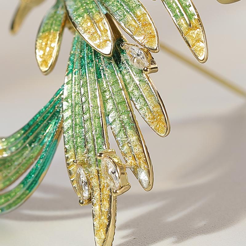 Senior Brooches Flower Leaf Brooch Pins for Women Suit Pendant Fashion Brooches Jewelry