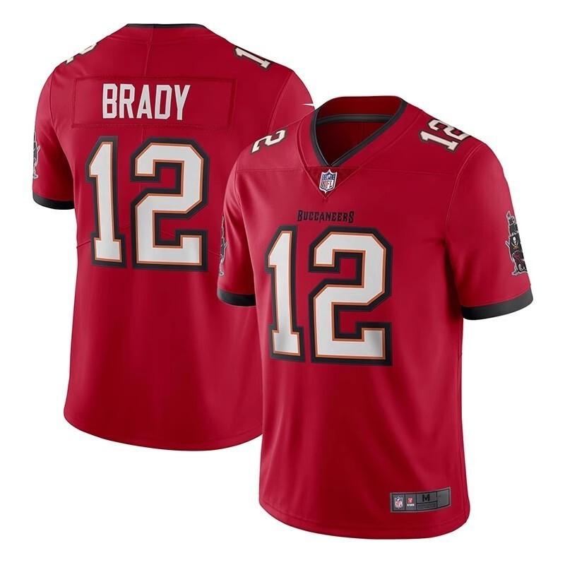 Mens Tampa Bay Buccaneers 12 Brady Football Jersey - Athletic Sportswear Running