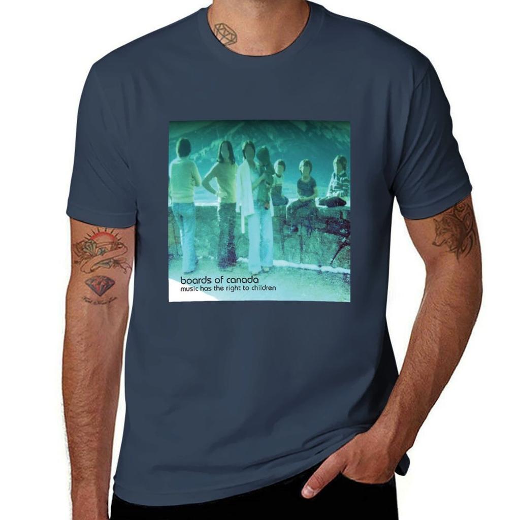 Boards of Canada music has the right to children T-Shirt Christmas Casual Short Sleeve Top