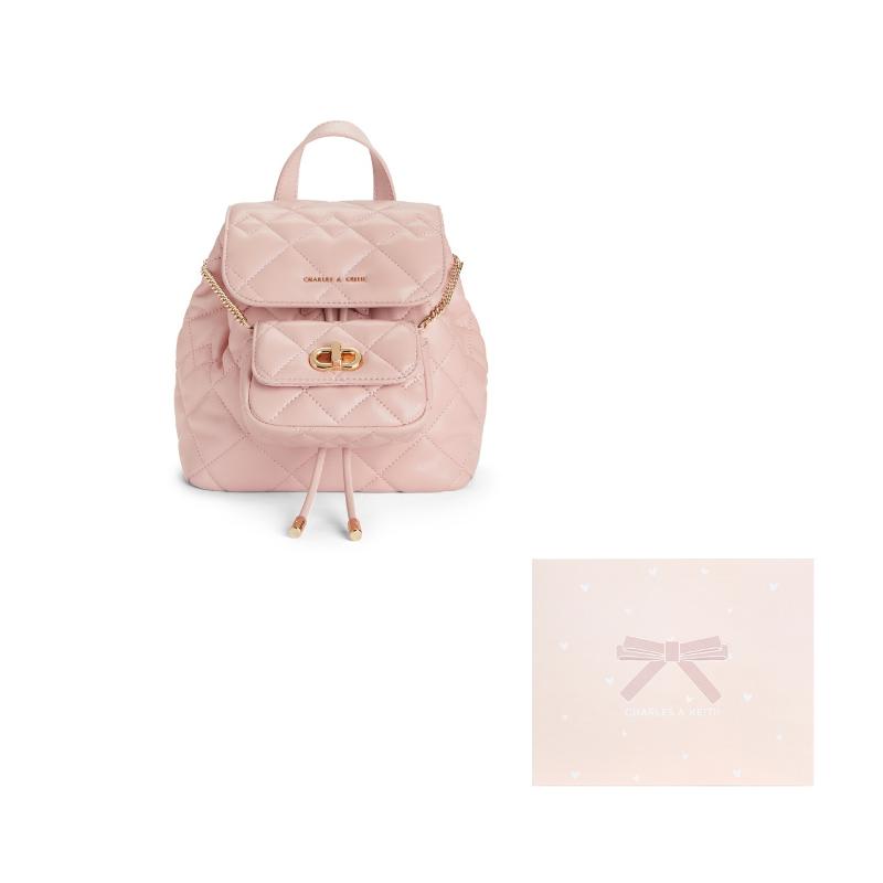 CHARLES&KEITH Рюкзак из ПУ Маленький Женский Разноцветный CK2-60151400