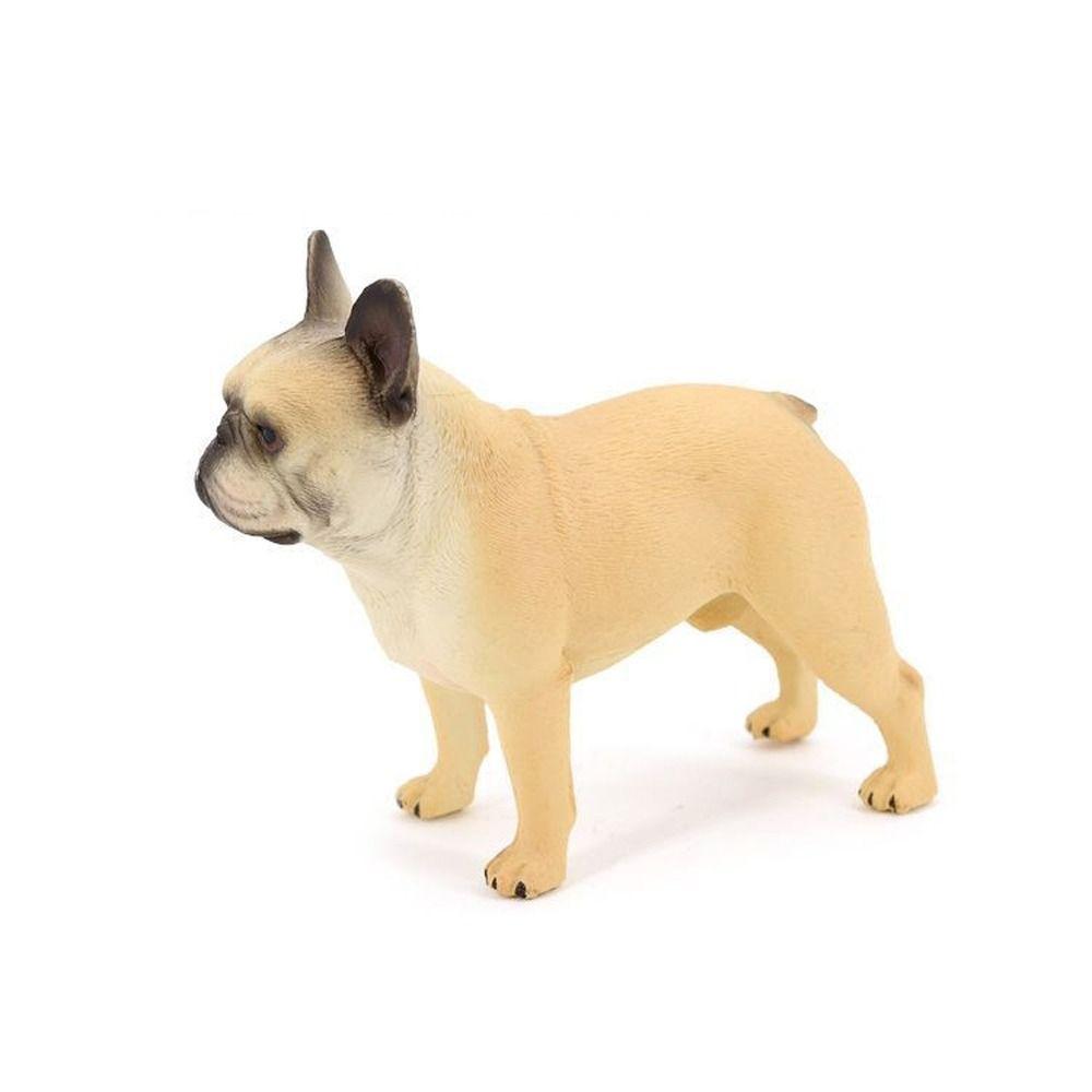 Реалистичная модель животного собаки Фермерская собака Французский бульдог Фигурка Щенок Домашний питомец Бульдог Фигурка Домашний декор