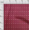 Cotton Flex Carmine Red Fabric Geometric Bandhani Dress Material Fabric Print Fabric By The Yard 40 Inch