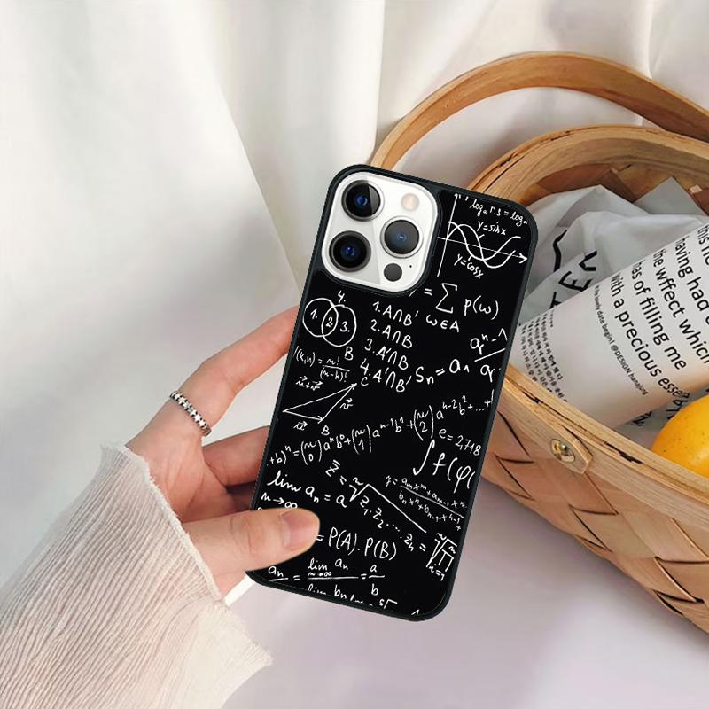 Символ Математика Наука Физика Формулы Чехол для телефона Для iPhone 17 Air 16 15 14 11 12 13 Pro MAX Plus coque Чехол