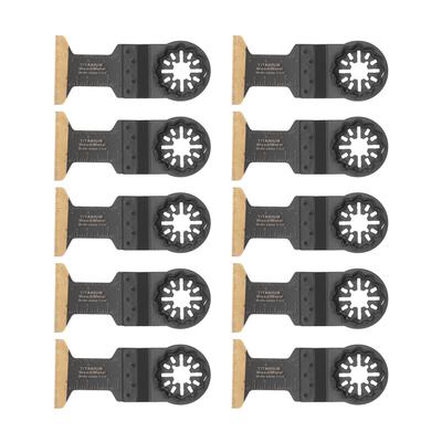 Набор из 10 шт., многофункциональное осциллирующее пильное полотно для многофункционального инструмента с быстросъемным лезвием для