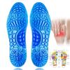 Soft Massage Gel Insoles Shock Absorption Cushion Running Walking Comfortable Massaging Gel Insoles for Shoes Sole Woman Men