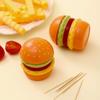 2PCS Dust-proof Toothpick Jar Decorative Dental Floss Box Cotton Swab Storage Box  for Household