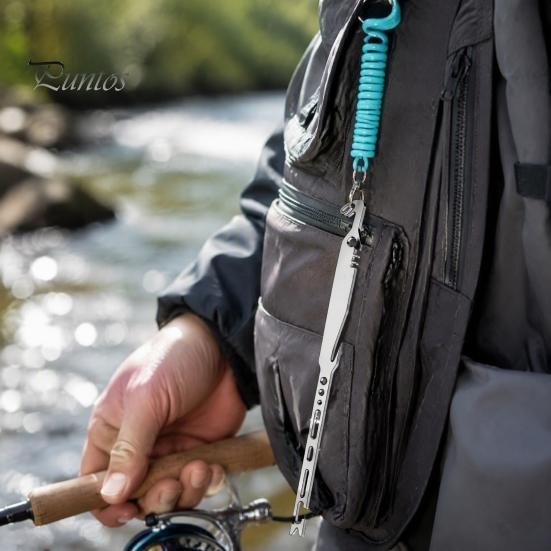Рыболовные принадлежности Angler 1/2 шт. Мультитул 6-в-1, Экстрактор крючков из нержавеющей стали, Удаление узлов, Экстрактор рыбы, Пресноводный, Соленоводный