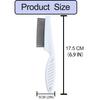 Flea Comb for Dogs and Cats, Tiny Pet Brush for Hair Care, Flea Comb for Removing Fleas Lice and Dandruff