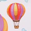 Cartoon Rainbow Cloud Air Balloon Wall Sticker Baby Rooms Mural Art Decals