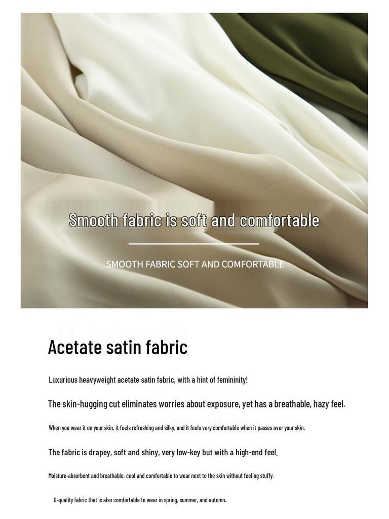 Шелковистая майка с перекрещенной спинкой - Женское летнее нижнее белье и верхняя одежда