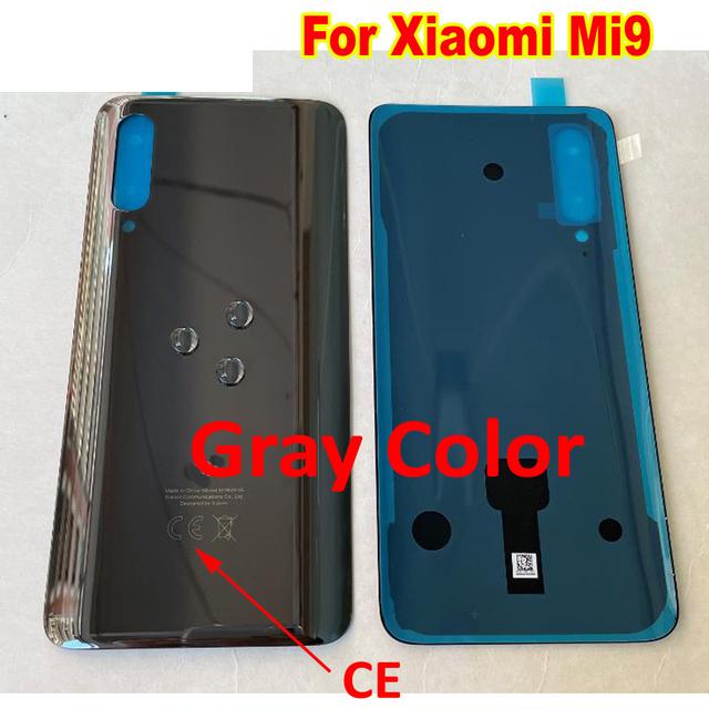 Best For Mi9SE Mi9 Mi8 Glass Back Battery Cover Housing Door Rear Case For Xiaomi 8 9 Mi9 SE Mi 9SE M9SE Phone Lid with Adhesive