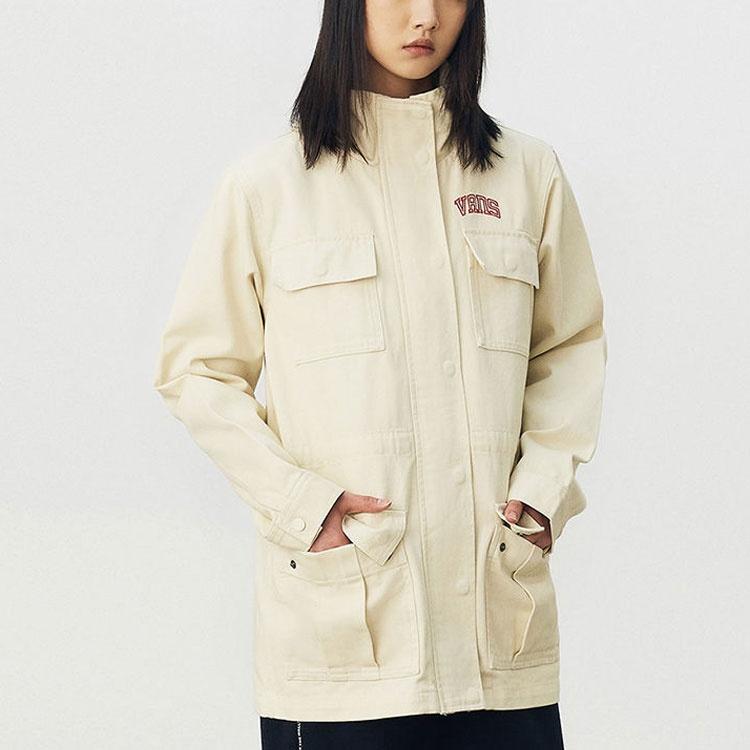 Vans Jackets Unisex Ecru Stand Collar Moderate VN0A4UTTZ6K