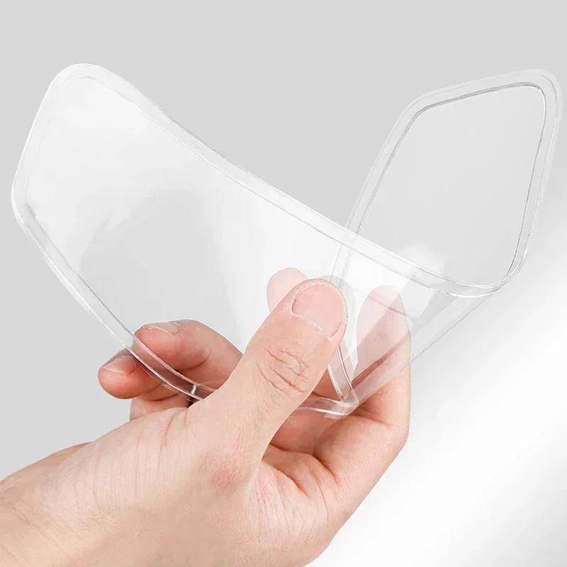 New 1/4pcs Motorcycle Helmet Transparent Anti-fog Rain Film High-definition Helmet Lens Durable Nano-coating Stickers Parts