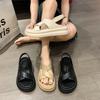 Новые летние повседневные модные кроссовки на платформе, удобные нескользящие женские сандалии на плоской подошве с удлиняющей подошвой