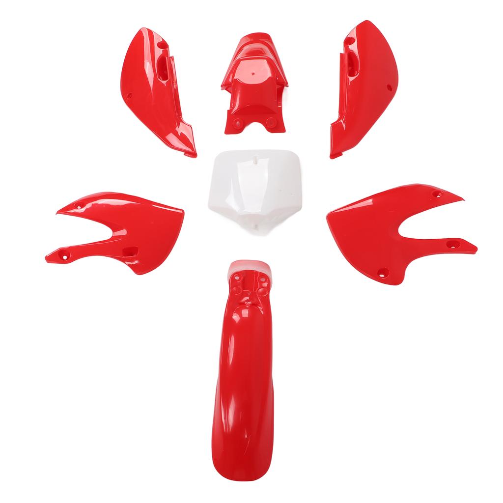 7pcs Dirt Bike Plastic Fairing Kit Body Work Fairing Set Motorcycle Accessories Replacement for KLX110 KX65