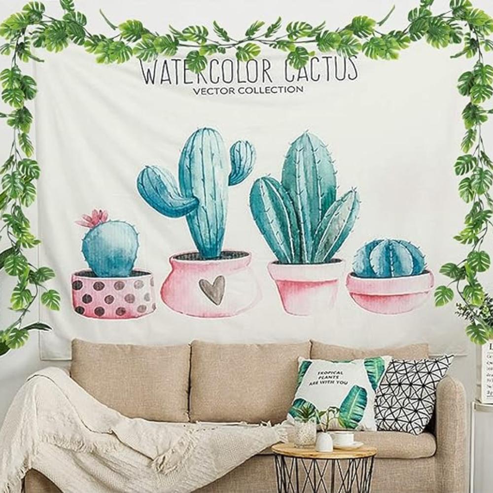 1Pc 1.8m Monstera Leaf Vine Artificial Plant Faux Plants Fake Plants Plastic Hanging Vine Fake Monstera Vine Fake Hanging Green Plants Indoor Ornament