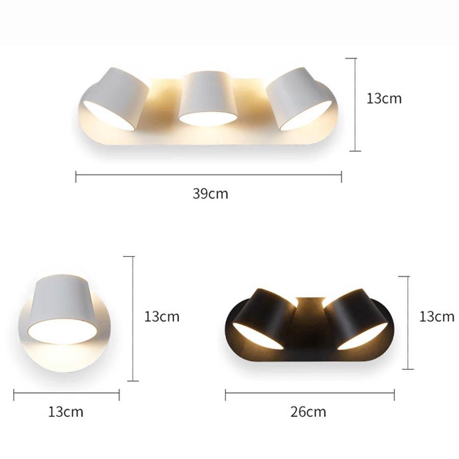 10 Вт 20 Вт 30 Вт Современный вращающийся светодиодный настенный светильник для спальни, прикроватные настенные светильники для гостиной, коридора, прохода, отеля, ресторана, настенное бра