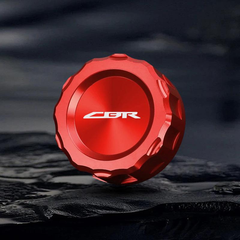 Honda Logo Motorcycle Front Fluid Brake Reservoir Sock Fuel Tank Cap for Honda CBR 125R 954 600 F4i 650F 650R 1000F 600RR 1000RR UO2