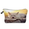 Women Dog Print Cosmetic Bag Toiletries Organize Travel Storage Case 6774