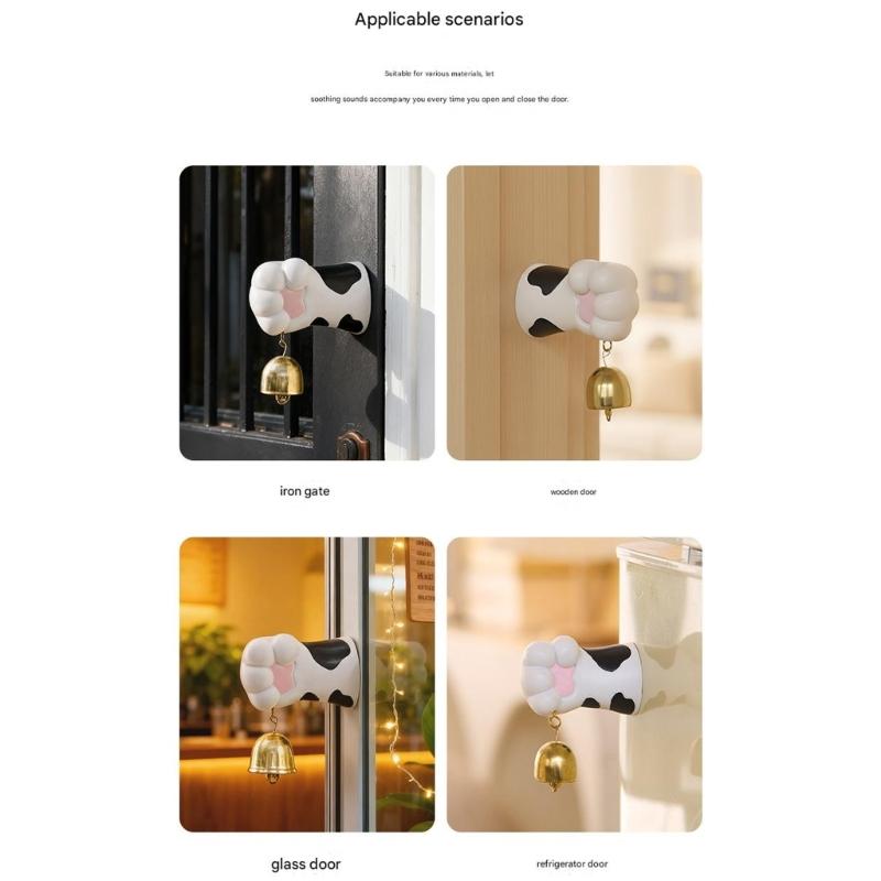 Magnetic Kitten Paws Doorbell Ornament With Clear Sound For Home And Children Room Doorbell Decoration