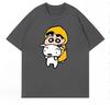 2026 New Crayon Shin-chan Harajuku Men Women Oversized Y2k Short Sleeve Streetwear Casual High Quality Female Male Clothing Tee