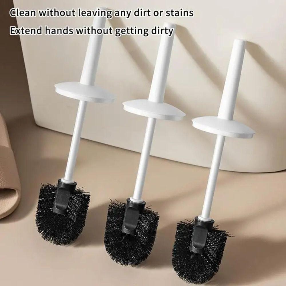 Long Handle Toilet Cleaning Brush Soft Bristle Bathroom Cleaning Tool Deep Cleaning
