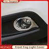 2Pcs/set ABS Chrome Car Front Fog Light Lamp Frame Cover Trim Decoration Sticker for Peugeot 2008 2014 -