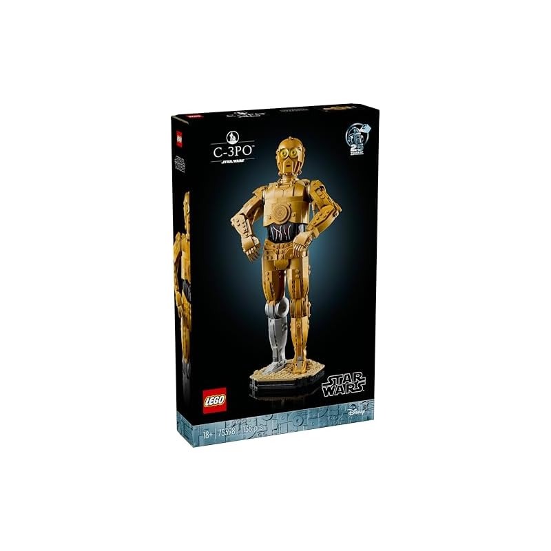Конструктор LEGO Star Wars C-3PO, 1138 деталей - Идеально подходит для дней рождения, Рождества, Дня матери, Дня отца и других случаев.