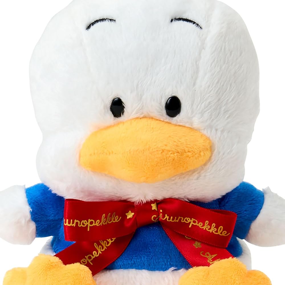Sanrio Plush Toy Peckle Duck Character Award Logo Ribbon Age 3 and Up