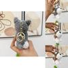 Adorable Schnauzer Plush Keychain Cute Dog Stuffed Animal Bag Charm