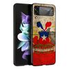 Chile Flag Black Phone Case For Samsung ZFlip7 ZFlip6 ZFlip5 ZFlip4 ZFlip3 5G Hard Protective Galaxy Z Flip 3 4 5 6 7