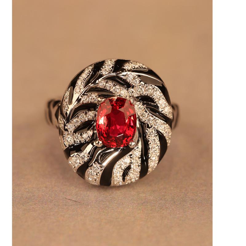 BELLA BOX Современный винтажный комплект из рубинов зебры и леопардового цвета, съемные серьги, серьги-подвески для женщин