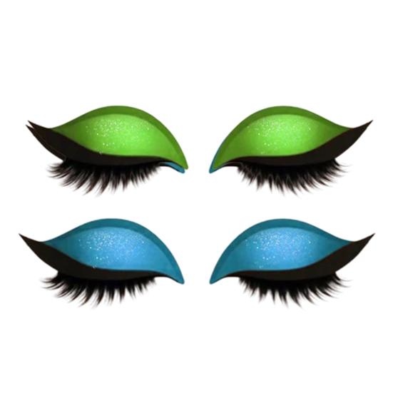 2 Lazy Stickers Eye Shadow Eyelash Pairs Reusable Eye Makeup Stickers