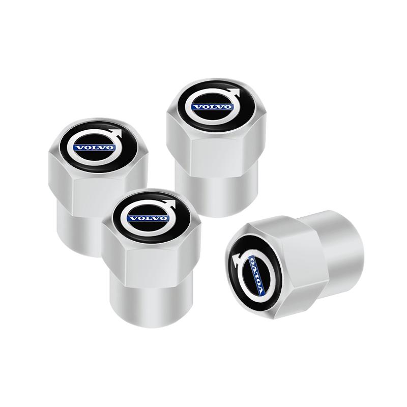 4/8 Pcs Car Wheel Valve Covers Dustproof Decoration Caps For Volvo ES90 EC40 EX40 EM90 XC90 V90 V60 XC60 V40 S80 S60 S90 C40 XC4