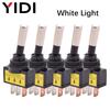 5/10pcs 12mm Auto Car LED Illuminated Toggle Switch ASW-15D SPST 2 Position 3pin ON OFF 12V 24V DC Red Green Blue Yellow White