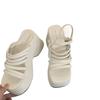 Fashion 2025 New Beach Fashion Water Proof Roman Sandals Women's Chunky Heels Fashion High Heeled Slippers Slope Heel Casual Sandalias