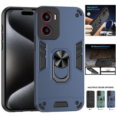 Противоударный чехол Military Armor для Motorola Moto E15 G05 G15 G35 G55 G75 G85 5G Защитная крышка Держатель-кольцо Fundas Coque