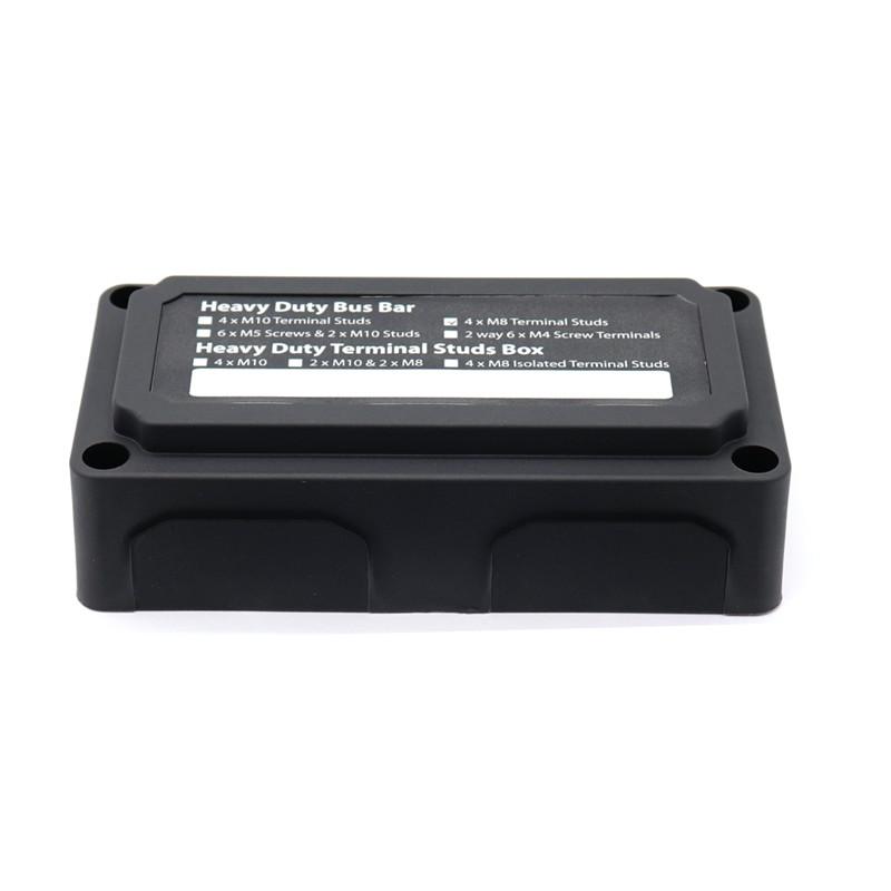 Шины DC 48 В 300 А 4-х автомобильный автобусный лодочный распределительный щиток с 4xM8 клеммами для спаржи, транспортного средства, грузовика, автофургона, кабельный органайзер