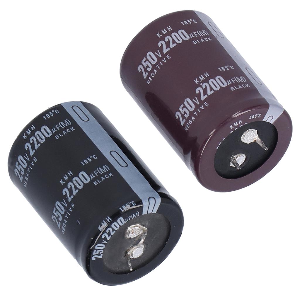 2 шт. электролитический конденсатор алюминиевый цилиндрической формы 250 В 2200 мкф 105 по Цельсию 35 x 50 мм