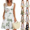 Женские модные повседневные платья без рукавов с круглым вырезом и пасхальным принтом