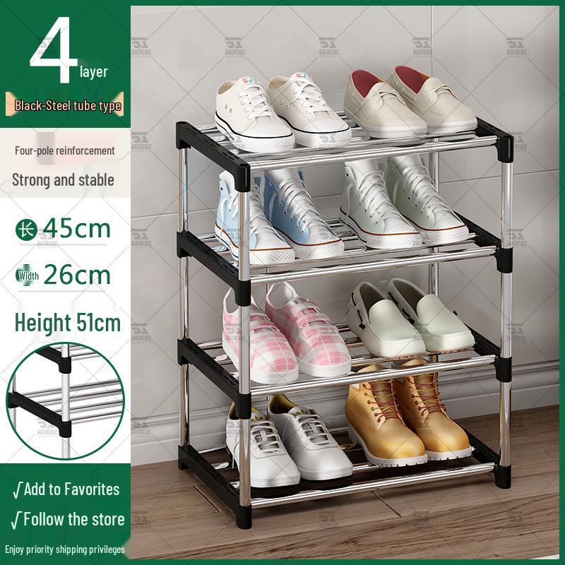 Тонкая многоярусная обувница для прихожей или общежития