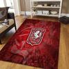 FC Twente Flannel Pattern Square Carpet,Area Rug,Carpet Rug for Living Room Bedroom Sofa Playroom Decor,Non-slip Floor Mat