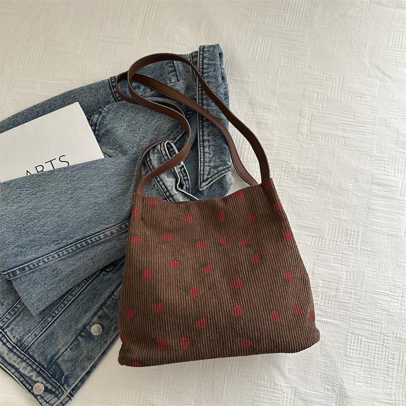 Простая и модная большая сумка-тоут женская сумка 2024 года, новая летняя сумка для поездок на работу, повседневная простая сумка через плечо для женщин