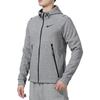 Nike Вязаная спортивная куртка с логотипом и капюшоном, мужская верхняя одежда, серая DD1879-010