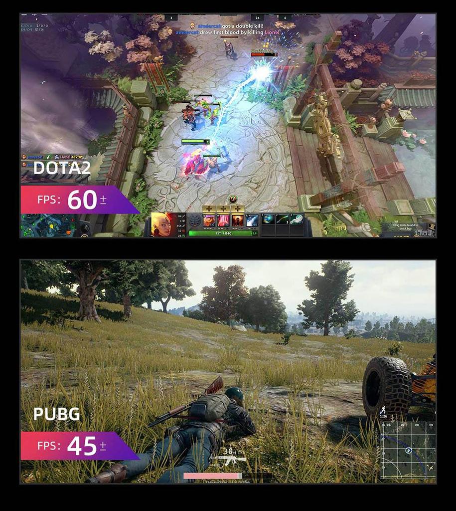 Восстановленный мини-ПК OUVIS AMR5, AMD Ryzen 5 5800U 8 ядер до 4,4 ГГц, 16 ГБ ОЗУ 512 ГБ SSD, HDMI+DP+Type-C Тройной дисплей, WiFi 5 Bluetooth 5.0