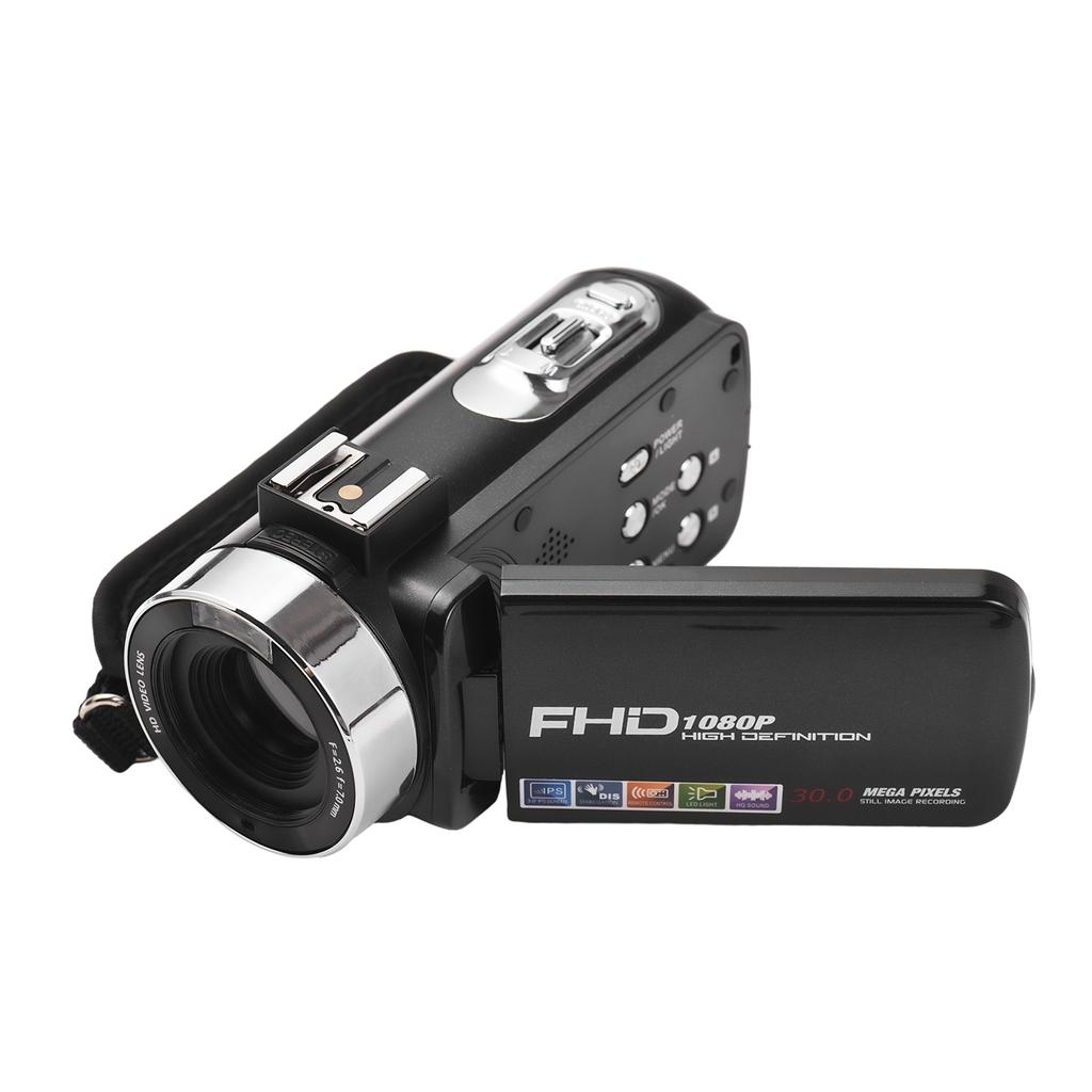 1080P DV Camera 30MP 18X Digital Zoom 3.0in Screen HD Camcorder with Remote Control and 2 Batteries