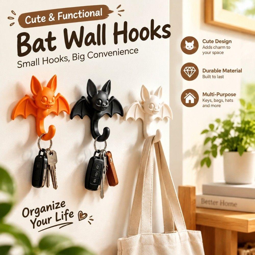 2PCS Lightweight Decorative Wall Hook Wall Mounted Home Storage Organizer Hook Room Decoration