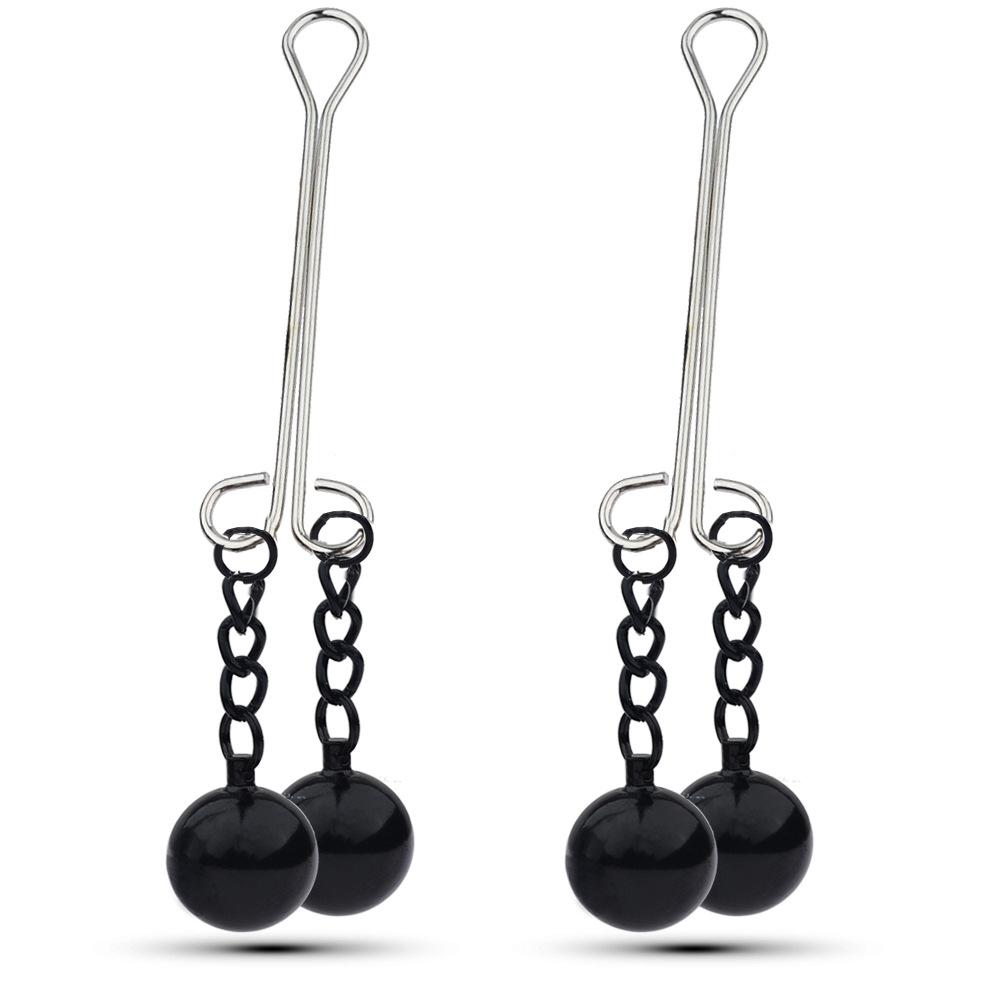 28 Kinds SM Women's Stainless Steel Breast Clip Nipple Clamps Gravity Ball Weight Pendant Traction Stimulator Adult Toys 18