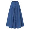 Женская юбка полной длины с высокой талией для отдыха и вечеринки, большие мешковатые макси-юбки